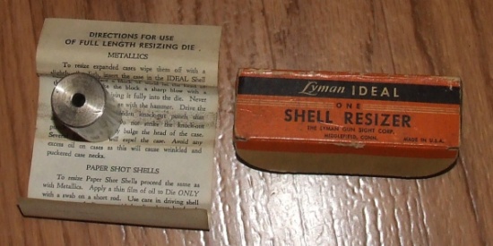 Old Lyman/ideal 222 Remington Shell Sizing Die