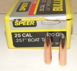 97 Bullets Speer 25cal .257 120gr