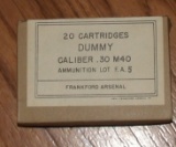 Usgi 30 Cal M-40 Dummy Rounds & Box