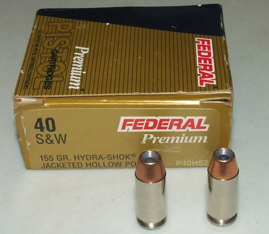 20 Round Box Federal 40 S&w