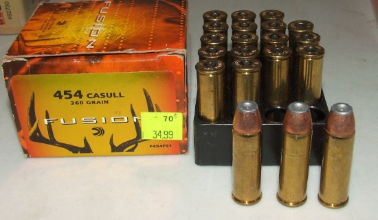 20 Round Box  Fusion   454 Casull