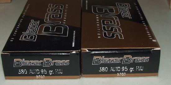 2-50 Round Box Blazer Brass  380 Auto