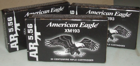 2-40 Round Boxes Of American Eagle  Ar 5.56