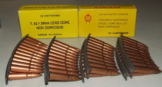 100 Rounds Of Chinese 7.62x39