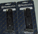2 Factory Beretta Mags, M 92D-E-G 9mm