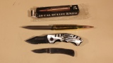 3 Knives ( Winchester - Smith & Wesson - 50 Cal )