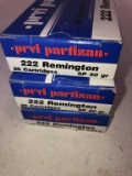 3-20 Rnd Box 222 Remington Prvi Partizan