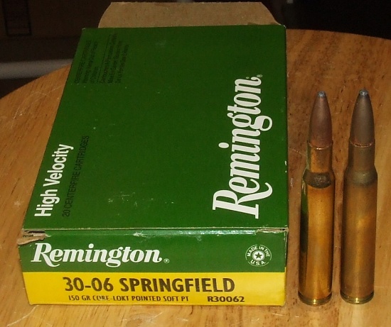 20rnd box Rounds Remington 30-06