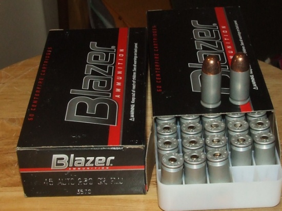 2 - 50 Rounds Blazer 45 Acp