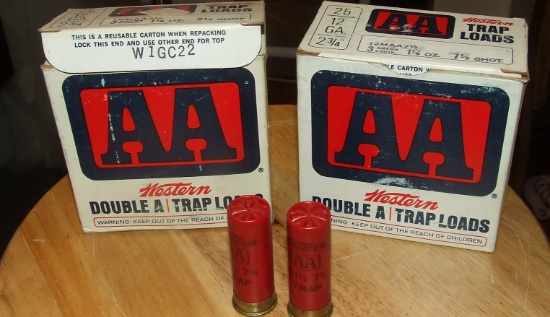 2 - 25rnd boxes Western 12 ga Double A
