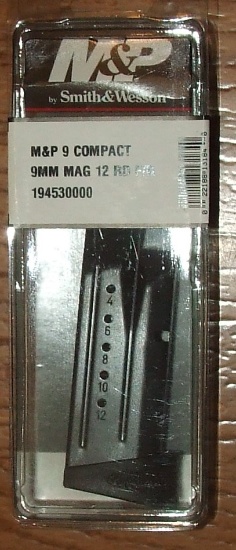 S&W 9mm  M&P  12 Round Compact Clip