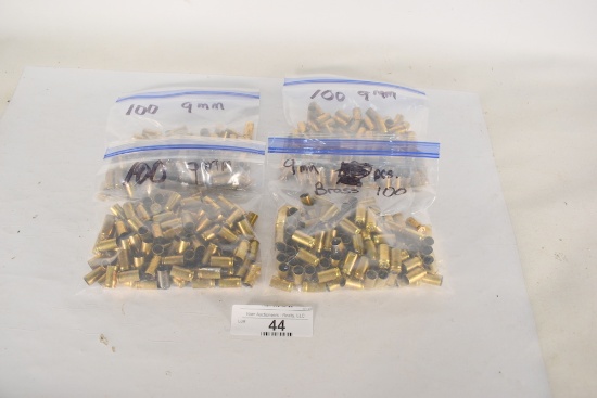 400 Count 9mm Empty Brass