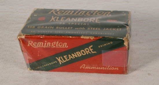 50 Rnd Box Kleenbore Remington 38 Spl. 158gr Steel