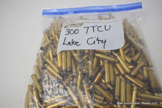 300 Rnd Bag 7tcu Lake City Empty Brass