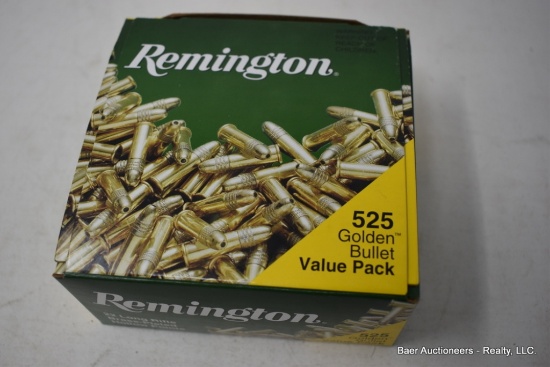 525 Rnd Box Remington Brass Plated Hp 22lr