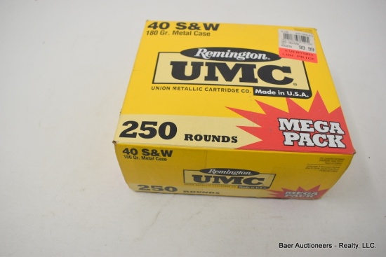 250 Rnd Box Remington Umc 40 S & W 180gr Mc