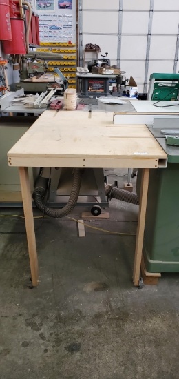 Work Bench On 2 Legs, Made To Fit Lot #464  ,