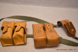 2 Yugo Leather Pouches-sling & Brass Oiler