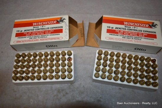 2-50 Rnd Box Winchester 9mm Hollow Point