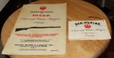 Early Ruger Red label Book & Hang Tag