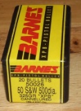 20 Bullets  Barnes  50 S&W  .500 Diameter
