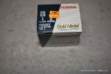 25 Rnd Box Federal Gold Metal 28ga Target Shells