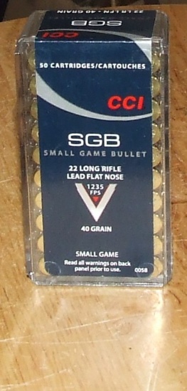 50 Rounds Cci Small Game 22 Lr