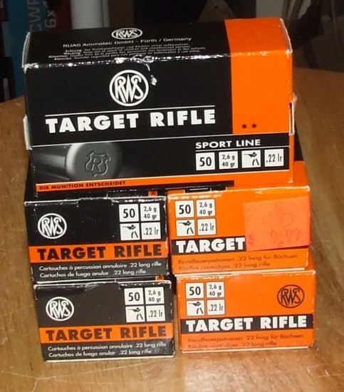 5-50 Rounds Rws Target Rifle 22lr