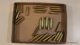 24 rnds 45-70 lead and 6 empty brass