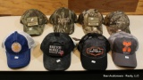 variety of 8 hats