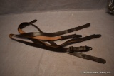 3 German Surplus AK style leather slings