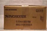 1000 rnd case Winchester 5.56mm 62gr FMJ
