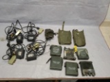 PRC radios, batteries, chargers & pouches.