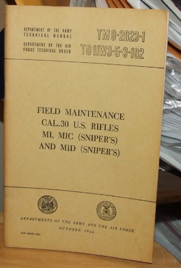 Cal. 30 M1, M1C, M1D Field Maintenance