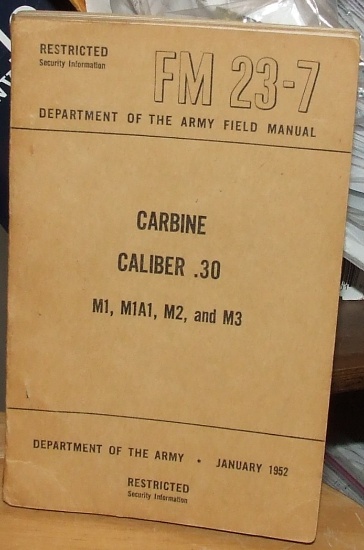 Carbine Cal. 30  M1,M1a1,M2,M3