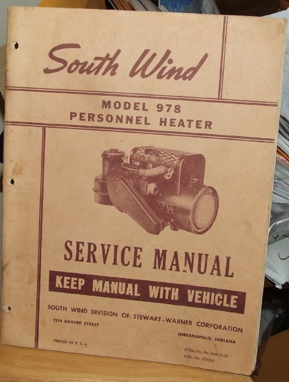 South Wind Model 978 Personnel Heater