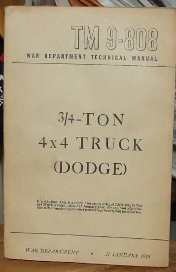 ¾ Ton 4X4 Dodge Truck, 1944