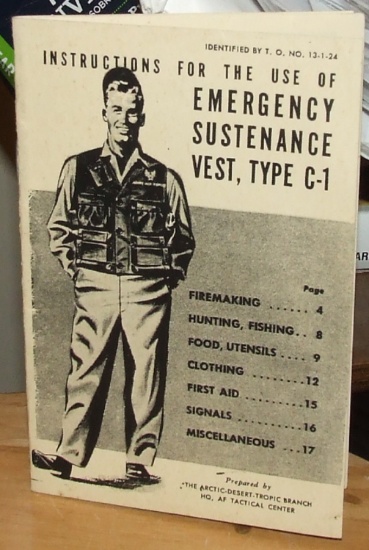 Instructions Emergency Sustenance Vest, Type C-1