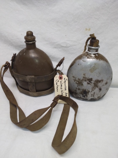 2 World War 2 Japanese Army canteens