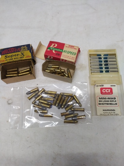 57 rnds assorted 22 cal ammo