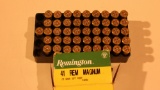 46 rounds 41 Rem Mag empty brass