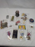 Bag-15 pcs US medals, etc.