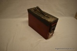 Red metal ammo can