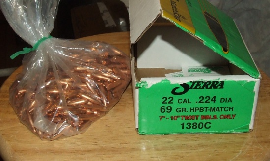 396 Sierra .22 Cal Bullets