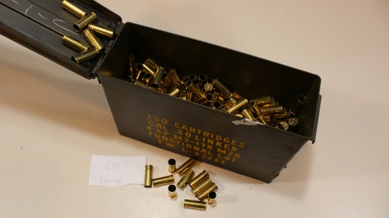 400 pcs 44mag empty brass & ammo can