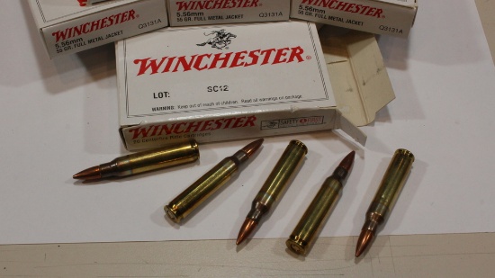 6 boxes Winchester 5.56