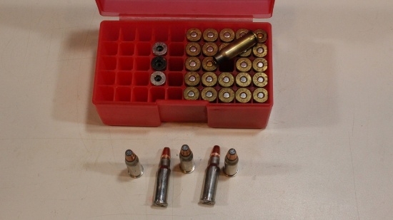 28 empty casings & 5 live 357 mag