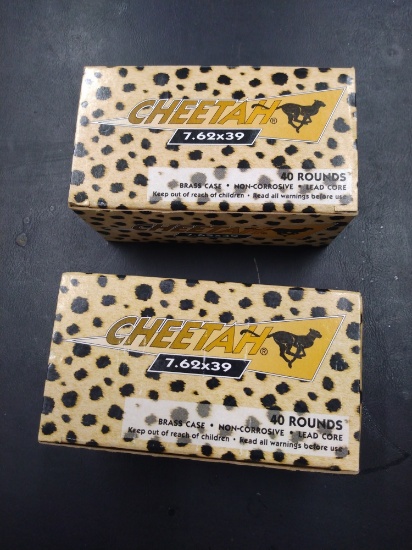 2-40 rnd box Cheetah 7.62x39