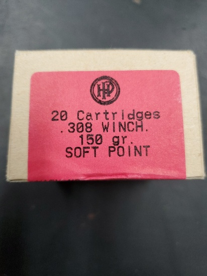 20 rnd box 308 Winchester 150gr SP