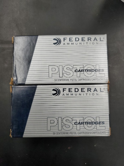 2- 50 Rnd Boxes Federal 40 S&W 155 Gr JHP